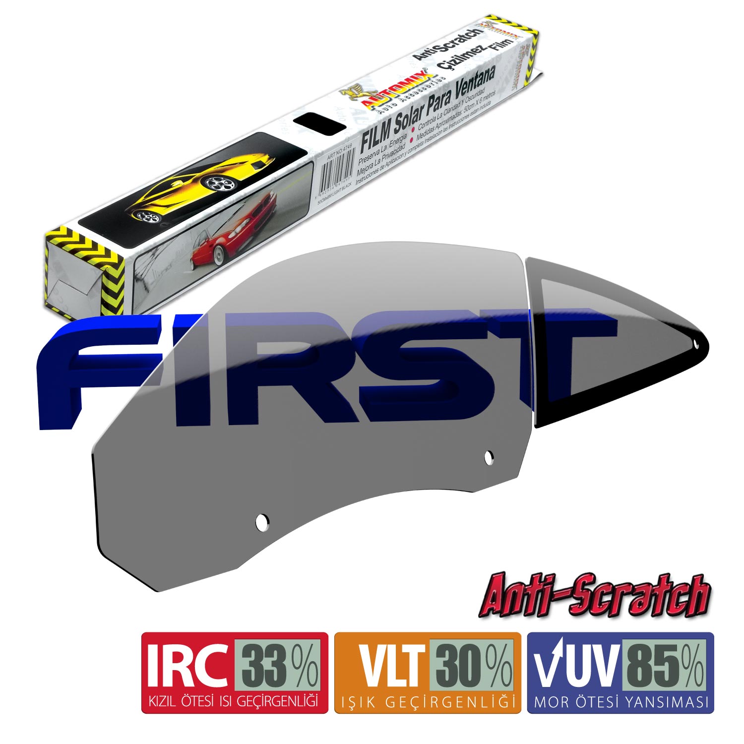 AUTOMIX CAM FILMI 6 MT AÇIK SIYAH